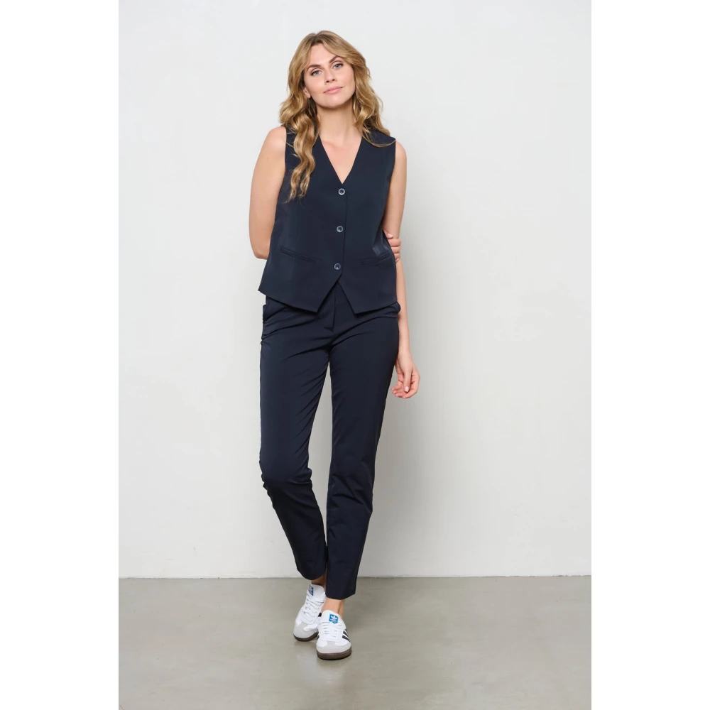 &Co Woman Slim Fit Broek Blue Dames