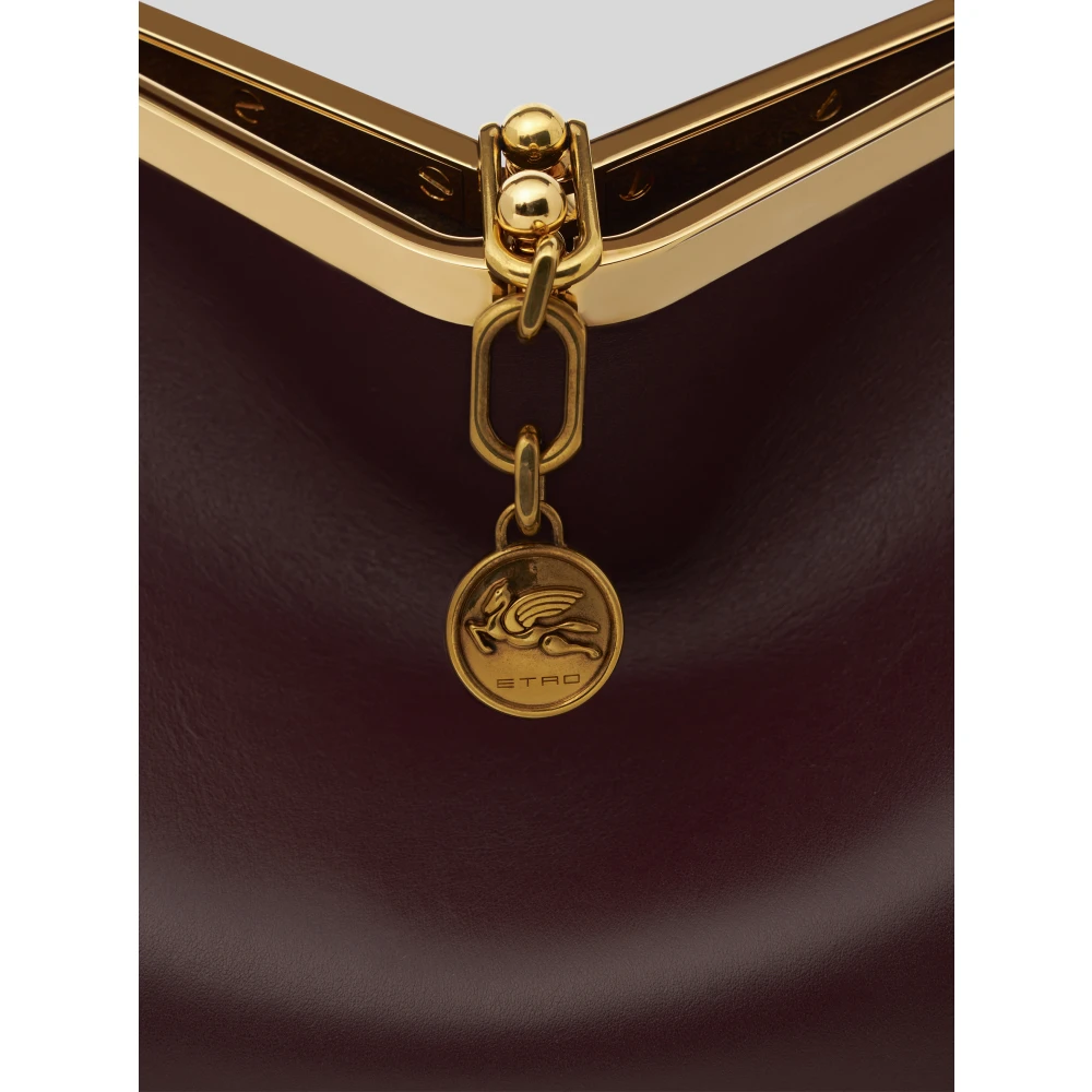 ETRO Iconische Vela Media Leren Tas Brown Dames