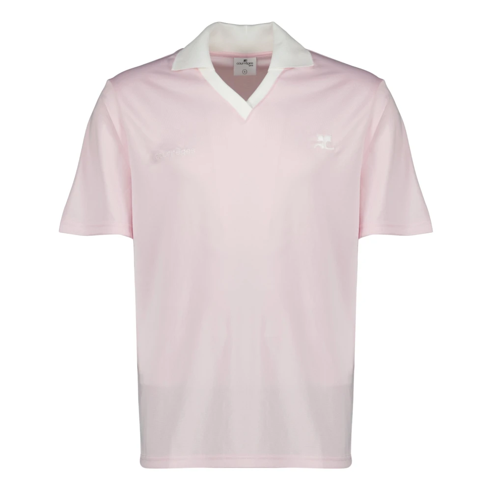Courrèges Men's Pink Polo Shirts, Xs, Ac Sport Polo