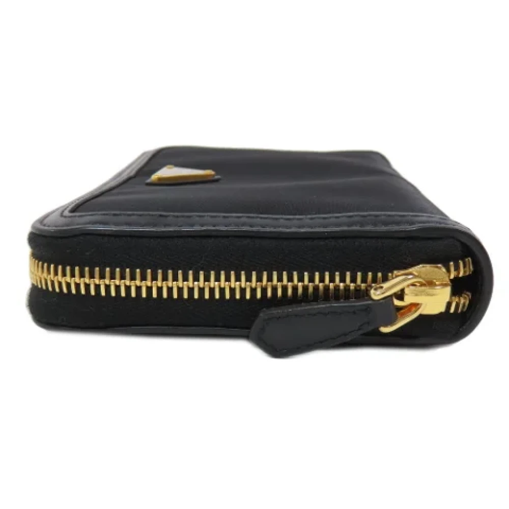 Prada Vintage Pre-owned Nylon wallets Black Dames