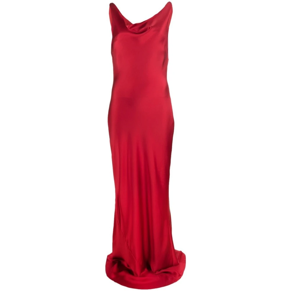 Norma Kamali Maria Gown Elegante Jurken Red Dames