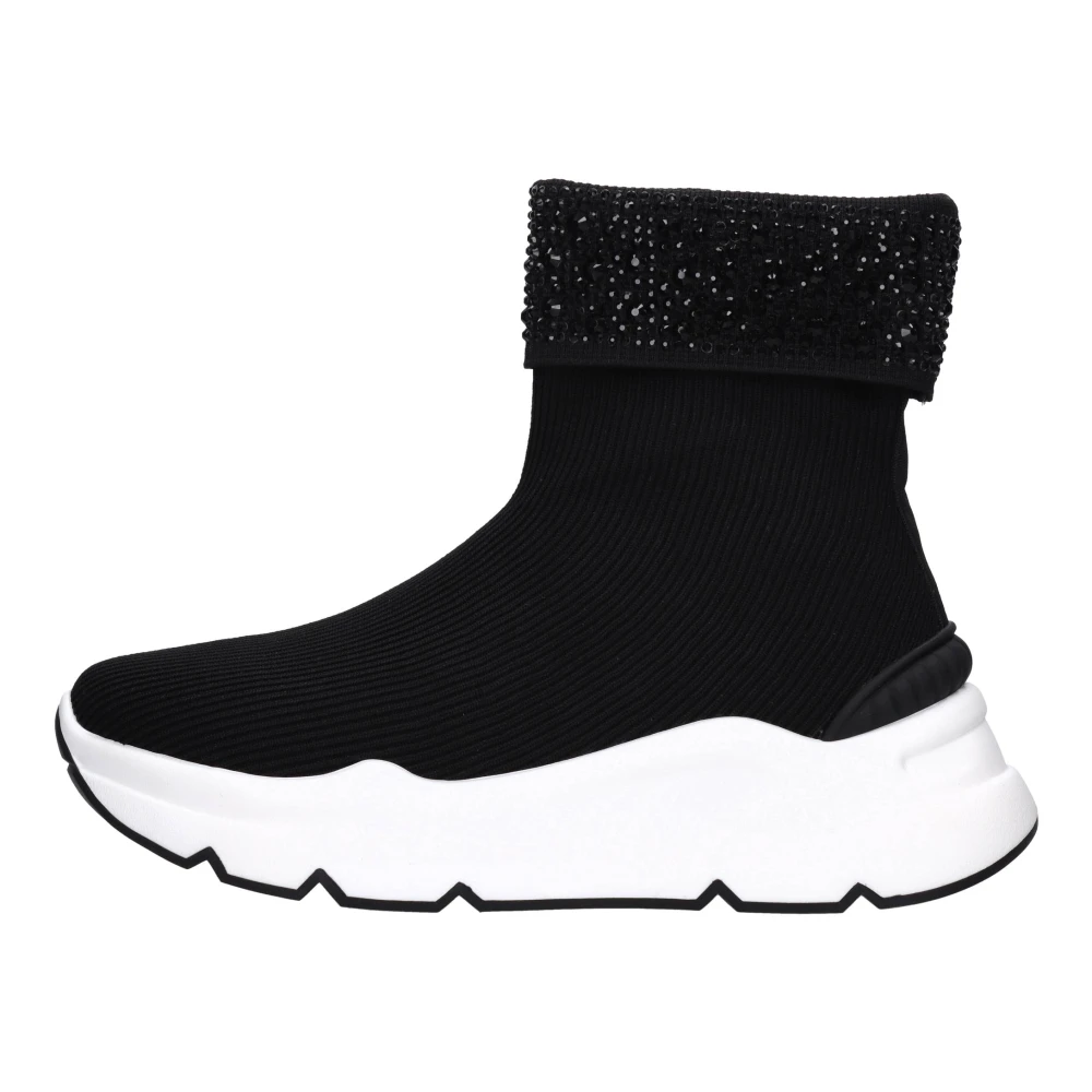 Emanuelle Vee 442P-703-10-Clznero Sneakers Dames Schoenen Zwart