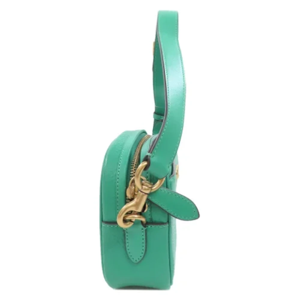 Coach Pre-owned Leather shoulder-bags Green Dames