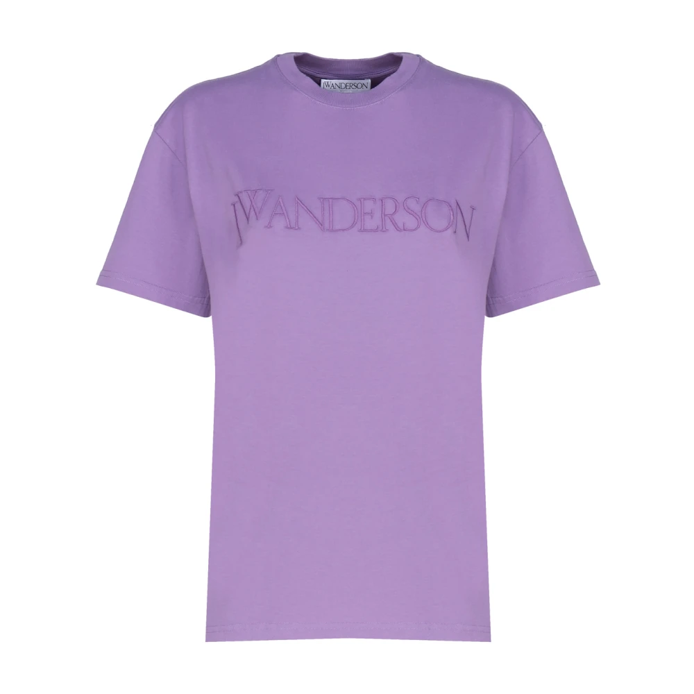 JW Anderson Lila Katoenen T-shirts en Polos Purple Dames