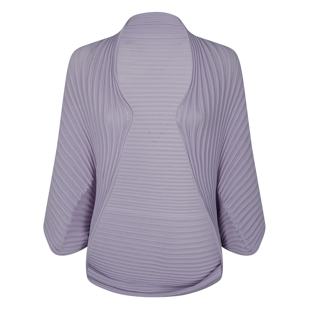 Issey Miyake Stream Gebreid Vest Purple Dames