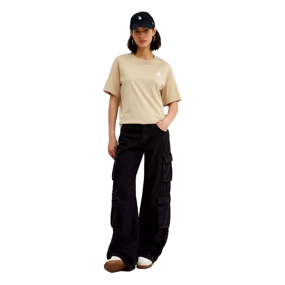 Converse Go-To Geborduurde Ster Chevron T-shirt Brown Dames