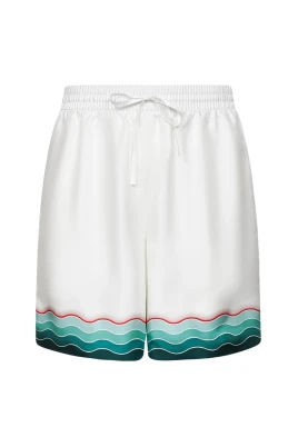 Vågtryck Elastisk Midja Shorts