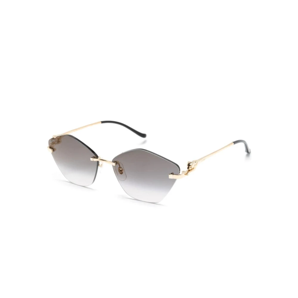 Cartier Women's Yellow Sunglasses, 61 Mm, Panthère Sunglasses