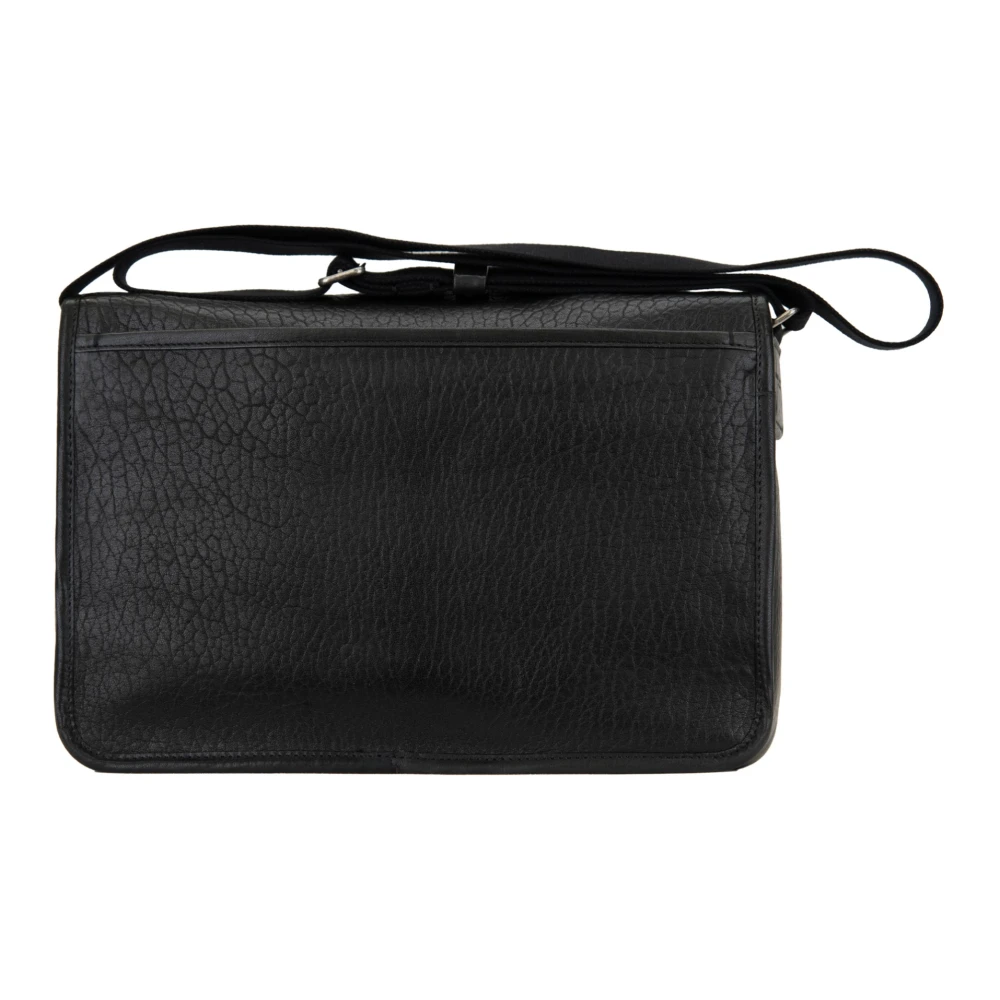Saint Laurent Leren Dames Schoudertas Magnetische Knoop Black Dames