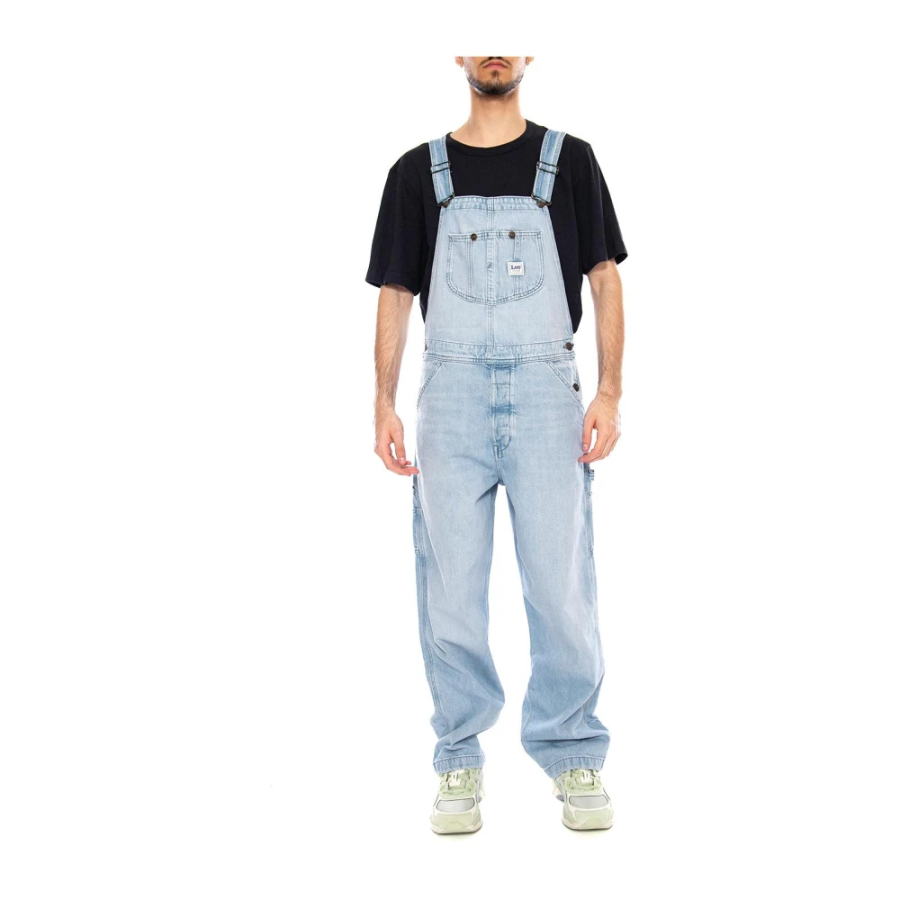 Lee Mannelijk Blauw Jumpsuits & Playsuits Heren, L, Katoen, Bib Overall