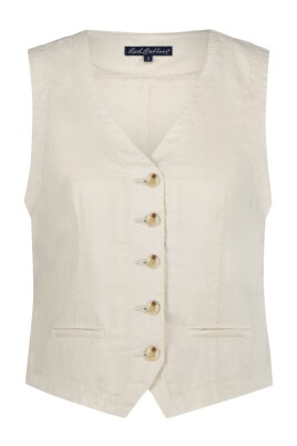 parel-v-hals-linnen-gilet