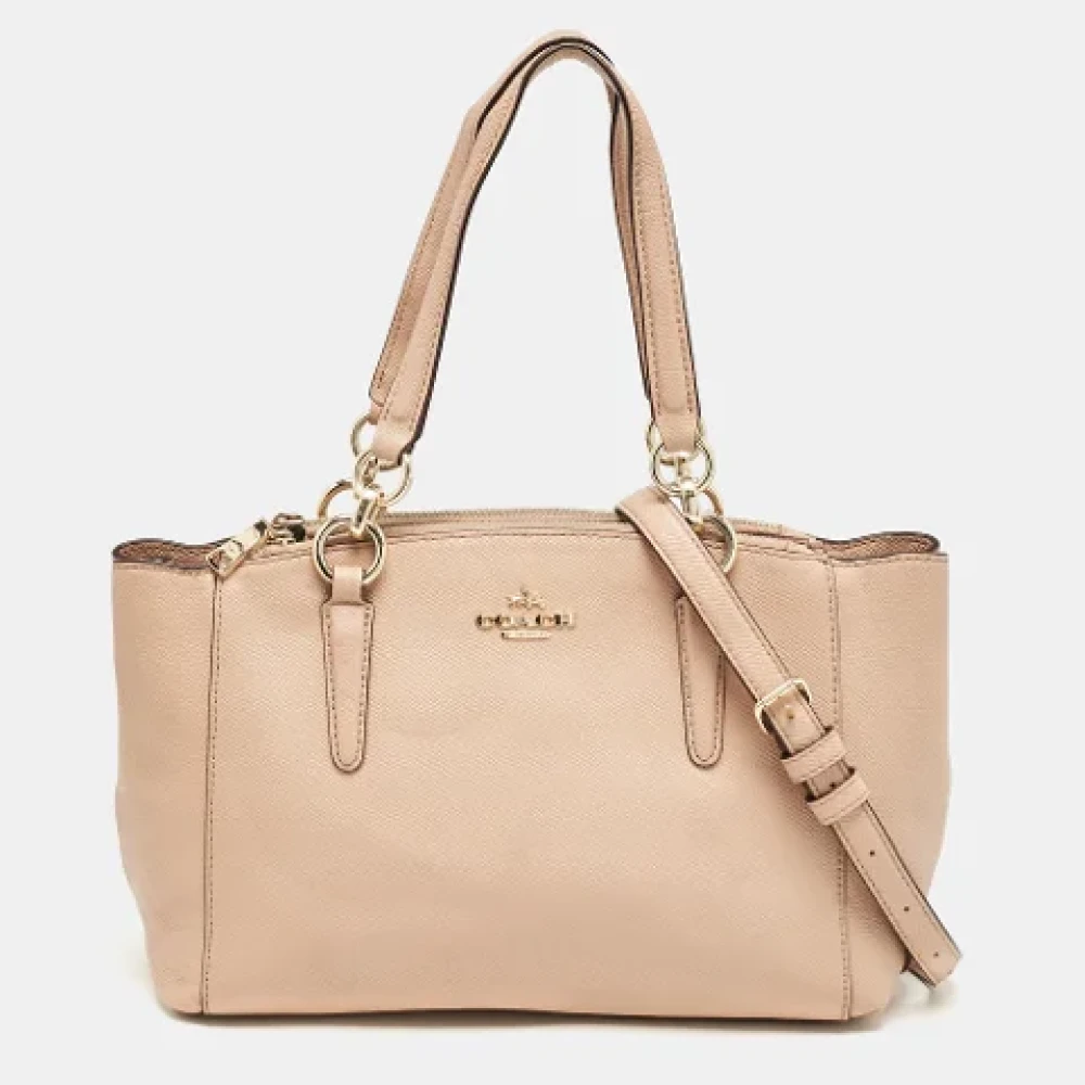 Coach Pre-owned Leather shoulder-bags Orange Dames