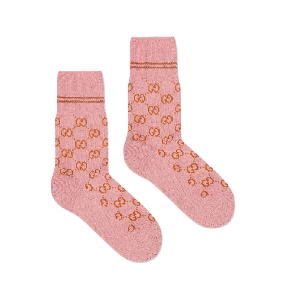 Gucci Enkelsokken met Interlocking G-logo Pink Dames