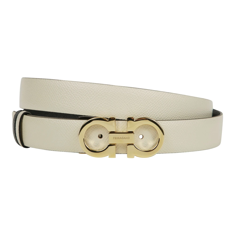 Ferragamo Women's Beige Belts, 100 Cm, Gancini Belt