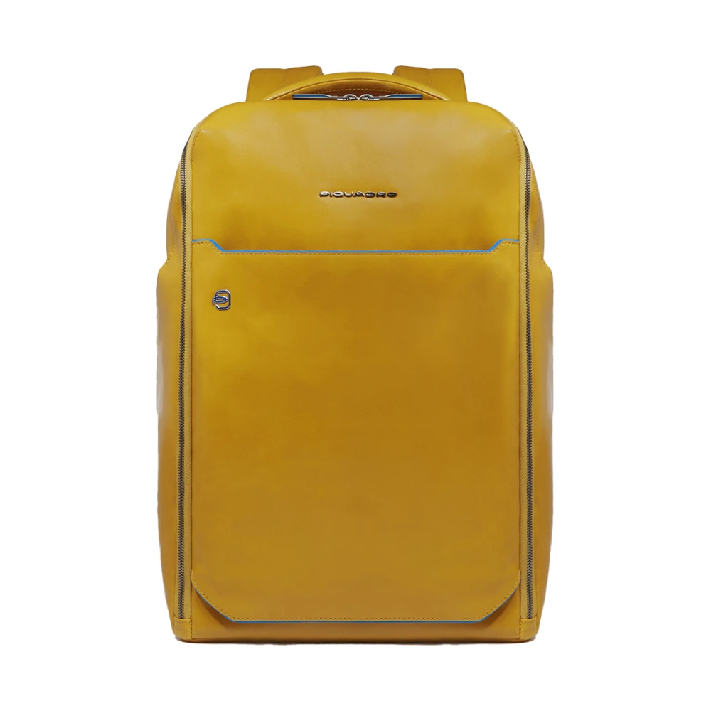 Piquadro Herr Gul Väskor One Size, Läder, Blue Square Backpack