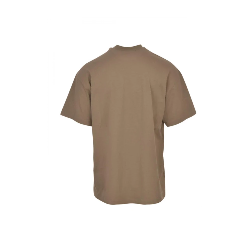 Msgm Katoenen T-shirt Brown Heren