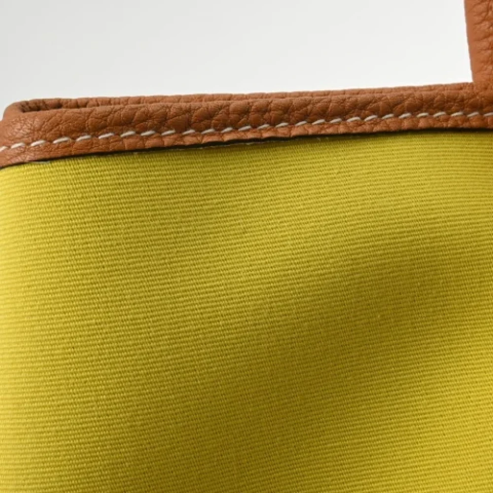 Hermès Vintage Pre-owned Leather handbags Yellow Dames