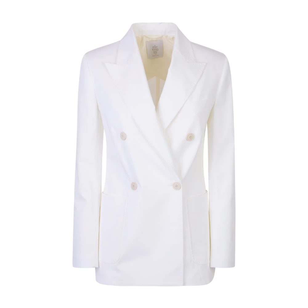 Eleventy Donna Bianco Giacche, Xs, New,