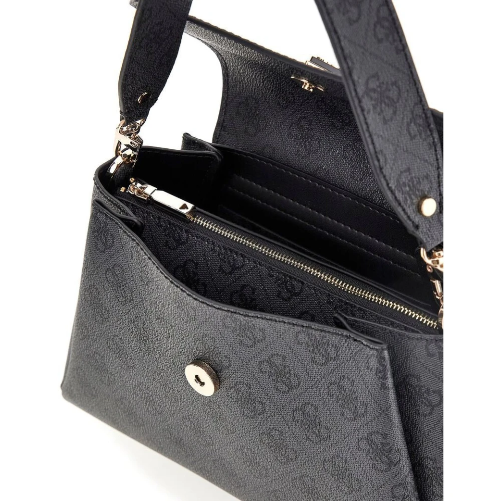 Guess Stijlvolle Schoudertas met Ritssluiting Black Dames