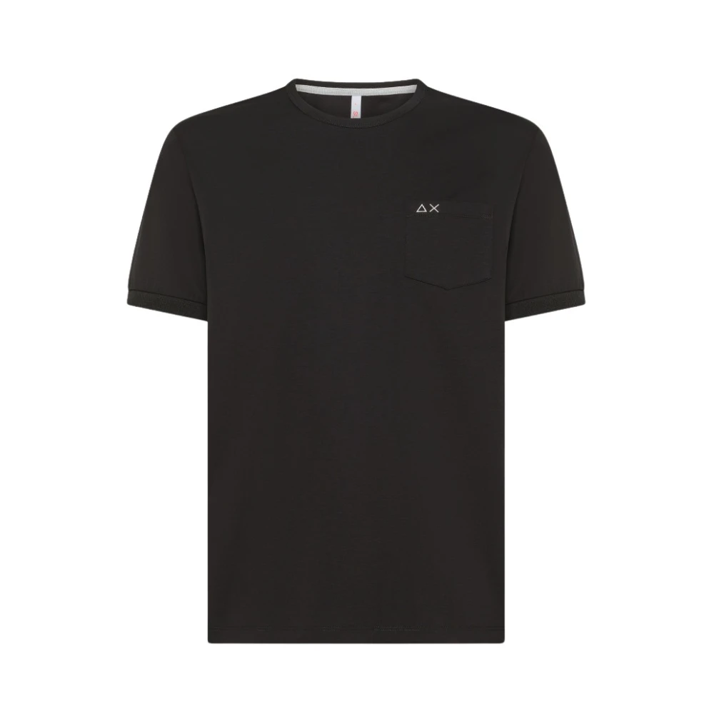 Sun68 Casual Katoenen T-shirt Black Heren