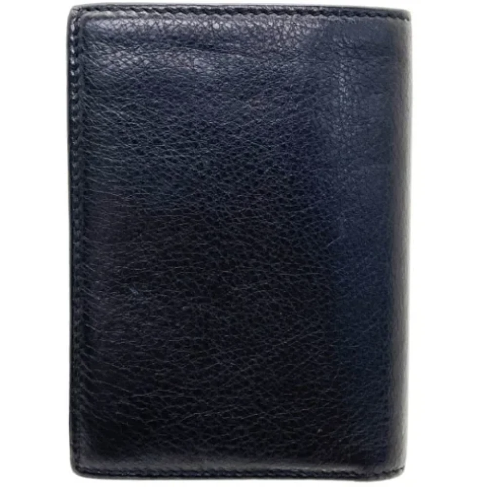 Gucci Vintage Pre-owned Leather wallets Black Heren