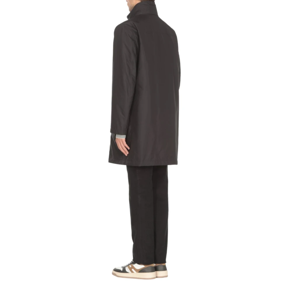 Fay Technische Poplin Jas Brown Heren