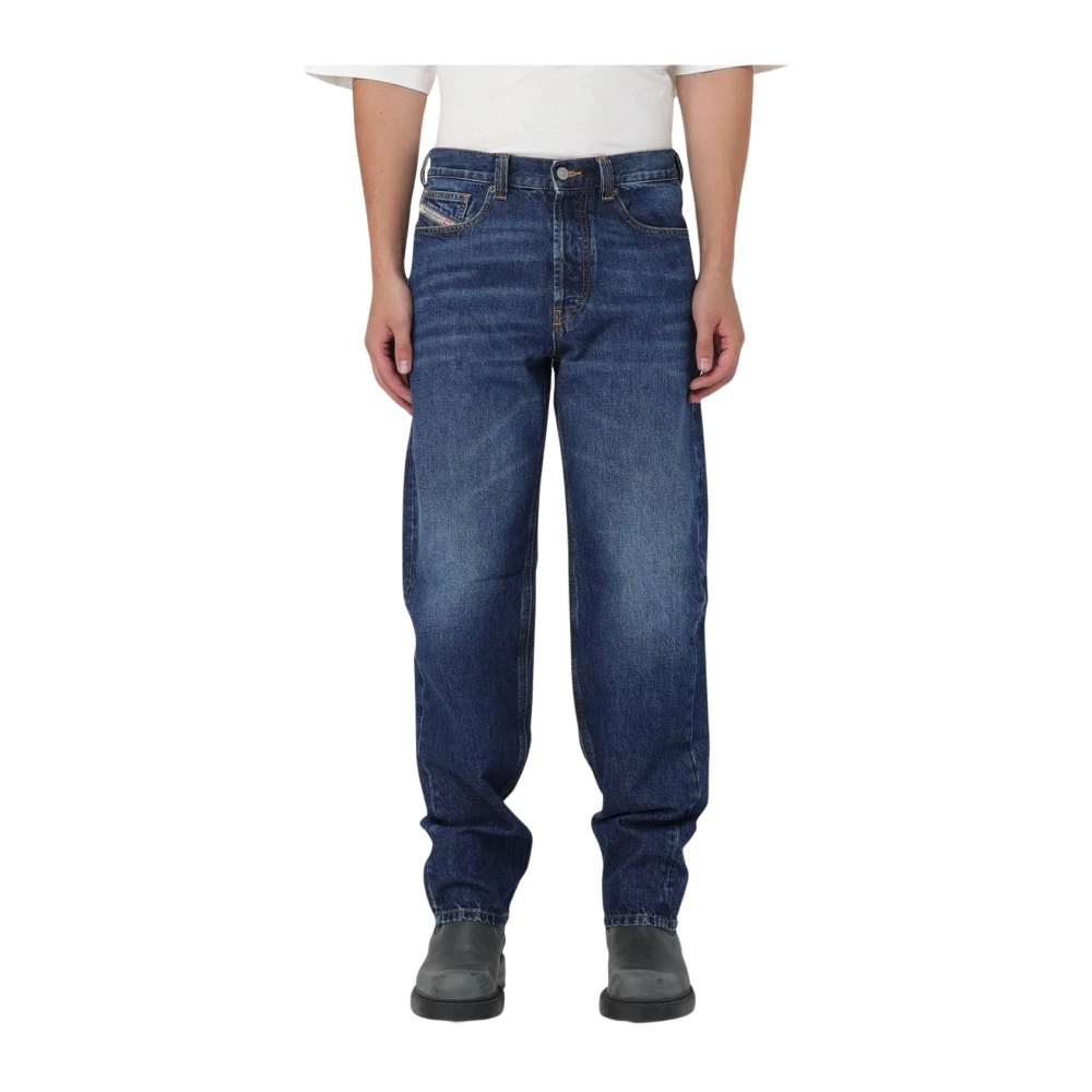 Diesel Men's Blue Regular Straight Jeans W33