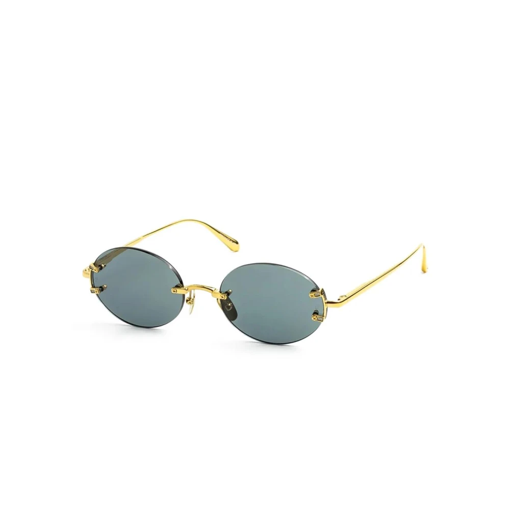 Linda Farrow Yellow Sunglasses, Female, 51 Mm, Lfl1544 C6 Sun Sunglasses