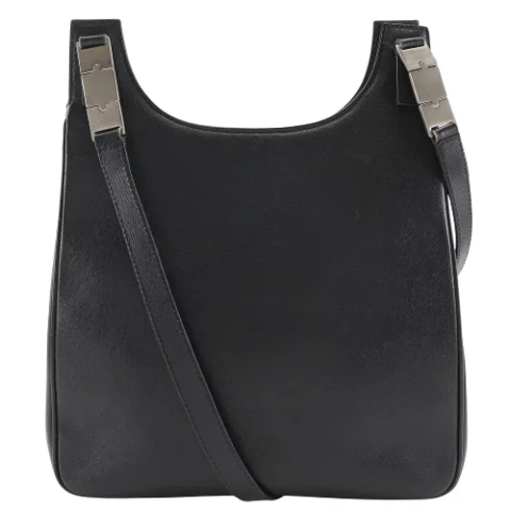 Salvatore Ferragamo Pre-owned Leather shoulder-bags Black Dames