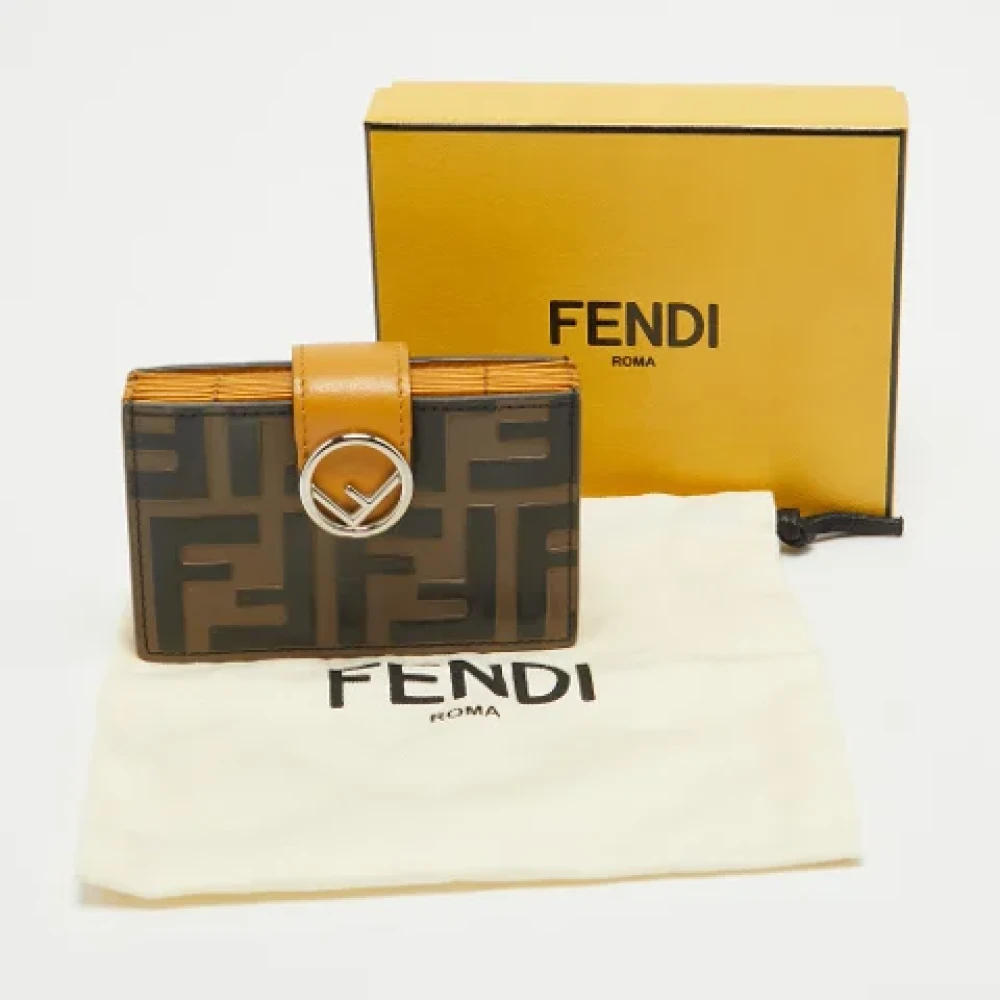 Fendi Vintage Pre-owned Leather wallets Brown Dames