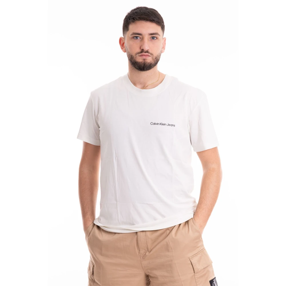 Calvin Klein Jeans Klassiek T-shirt White Heren