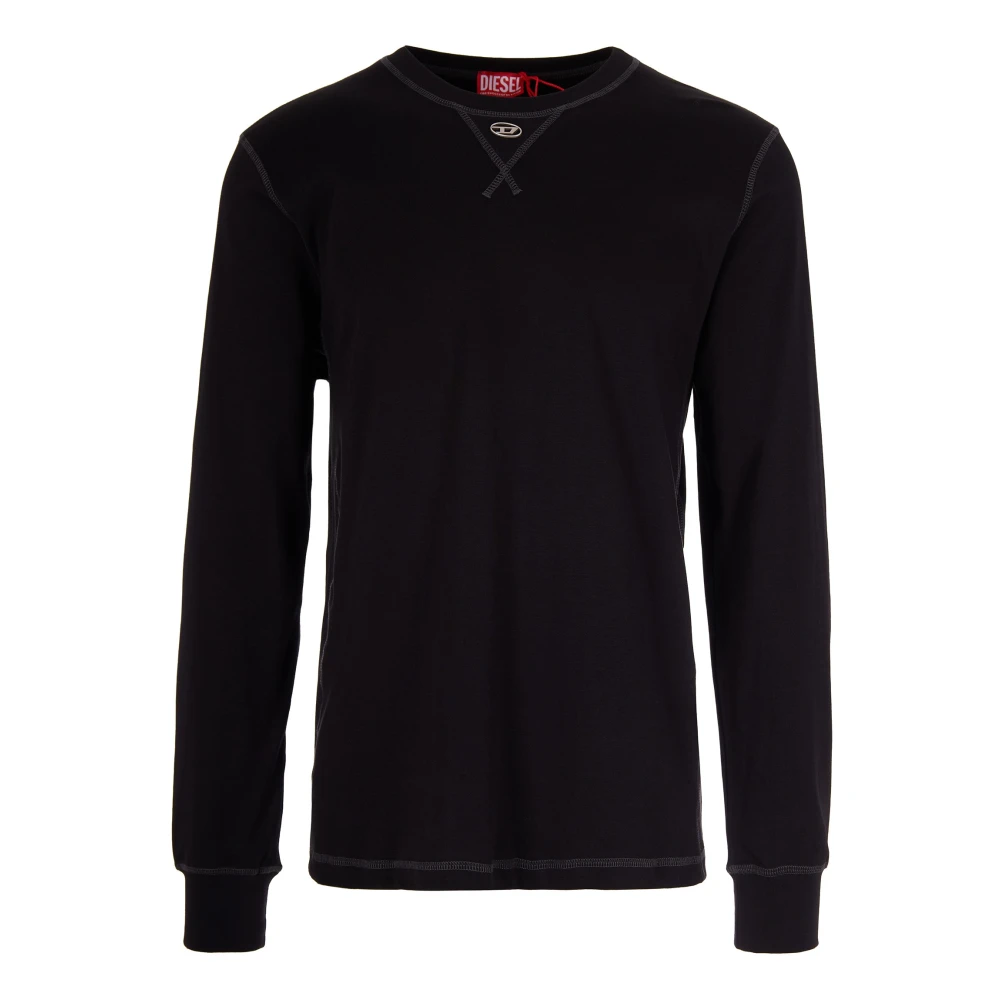 Diesel Hombre Negro Camisetas, Talla: Xl