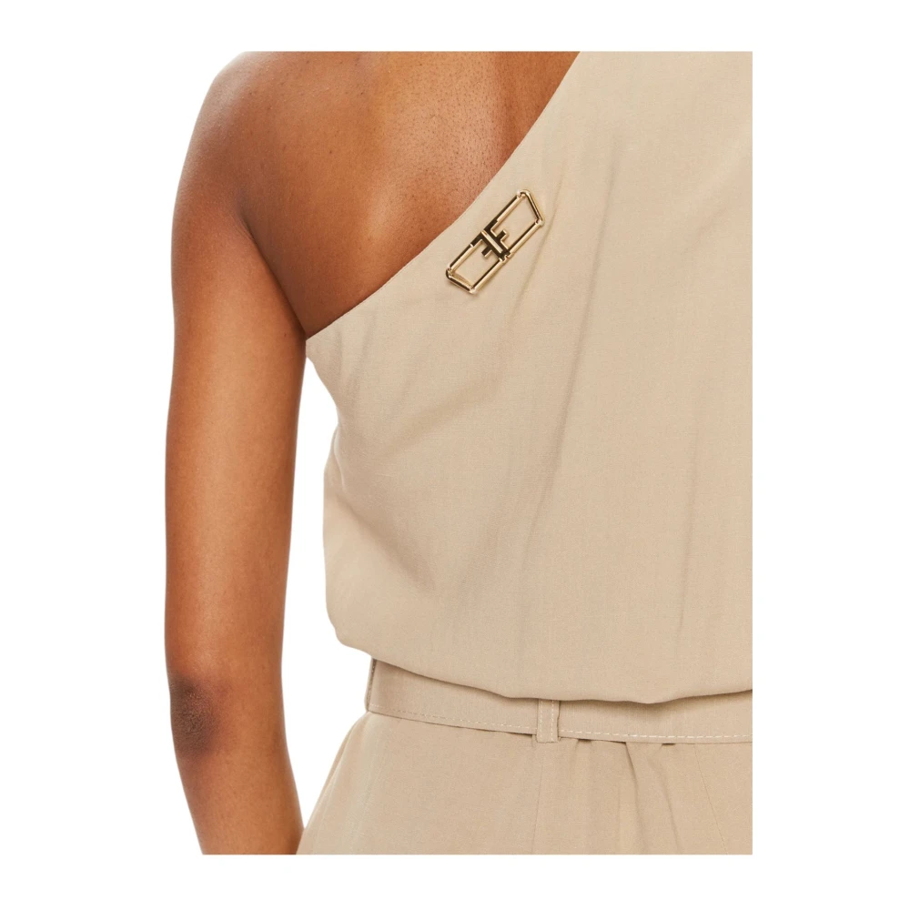 Fracomina Chino Broek Beige Dames
