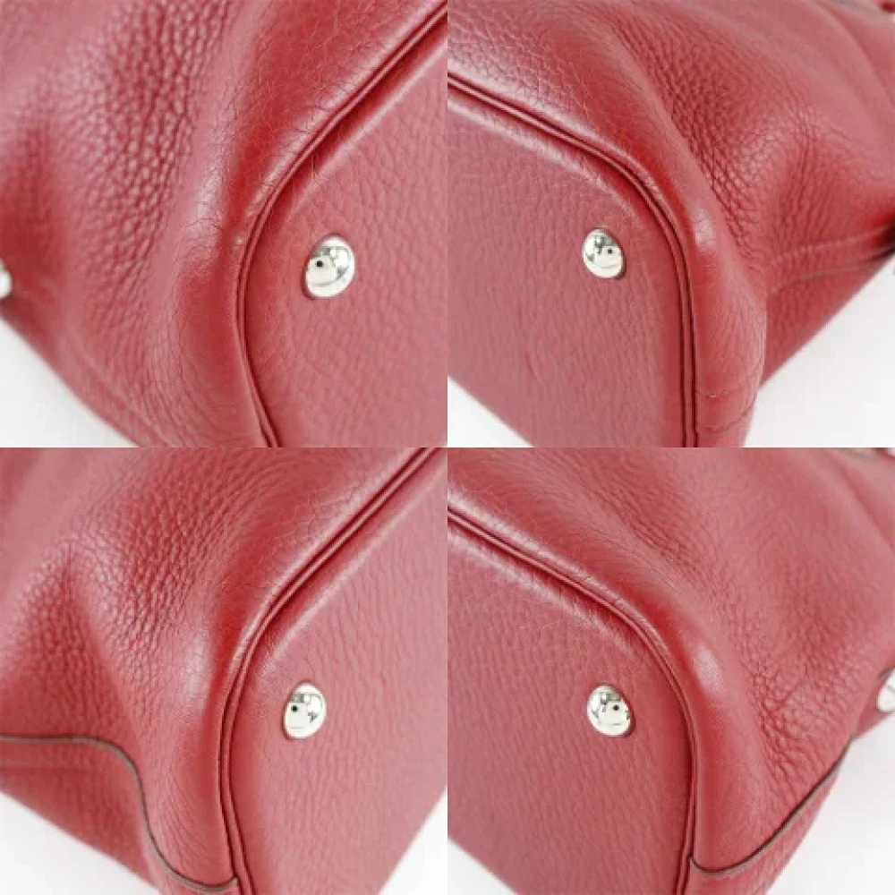 Hermès Vintage Pre-owned Leather handbags Red Dames