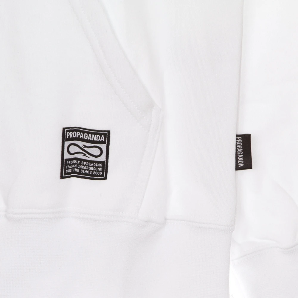 Propaganda Witte Ribs Icon Mask Hoodie White Heren