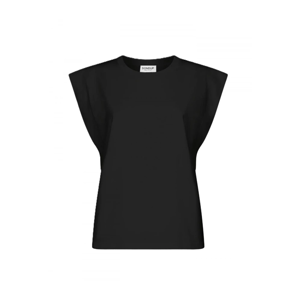 Dondup Casual Katoenen T-Shirt voor Mannen Black Dames