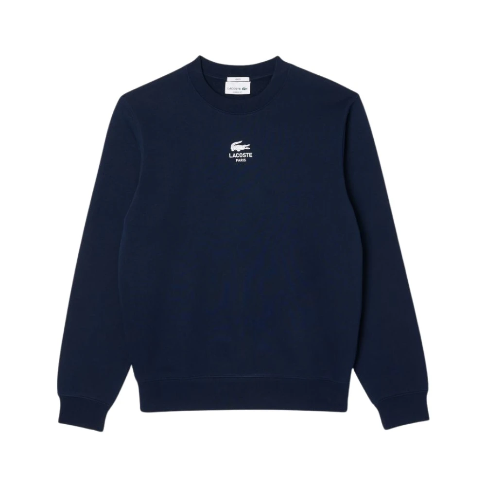 Lacoste Urban Sweatshirt med Krokodiltryck Blue, Herr