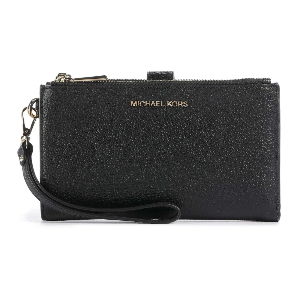 Michael Kors Donna Nero Adele Leather Smartphone Wallet - Immagine 6