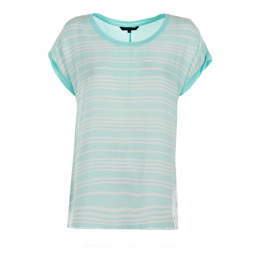 Tommy Hilfiger Gestreept T-shirt voor Dames Blue Dames