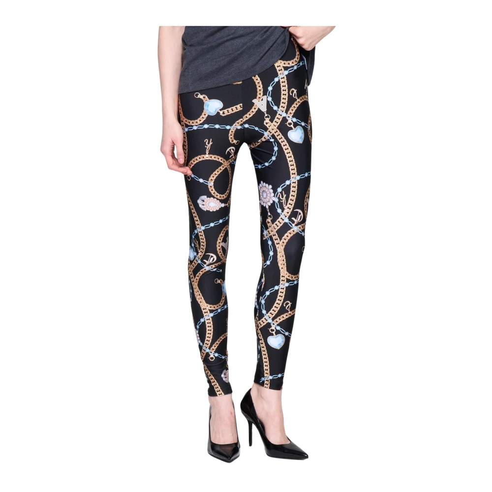 Silvian Heach Hoge taille patroon leggings Black Dames