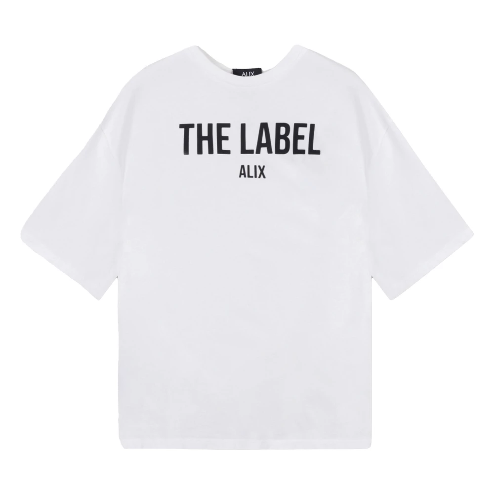 Alix The Label Gebreid dames t-shirt White Dames