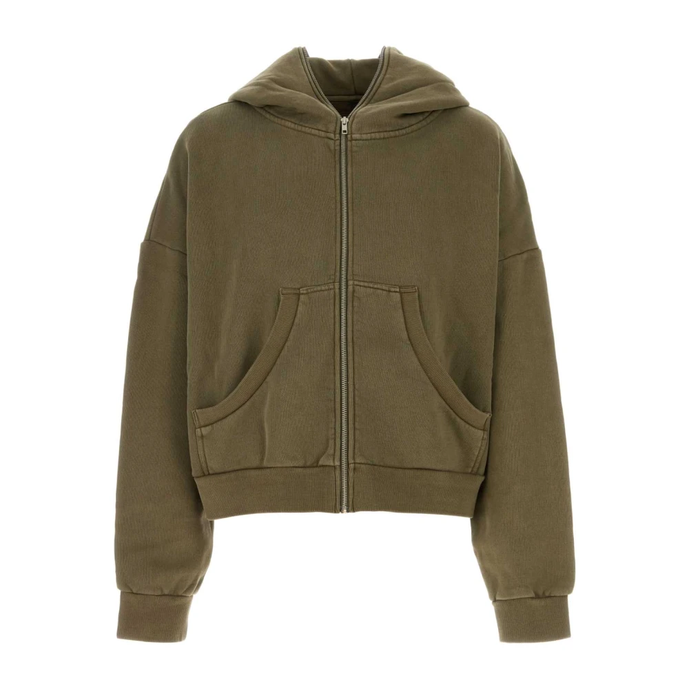 Entire Studios Men's Green Oversize Army Cotton Sweatshirt - Zip-Throughs - 2XL - Sweatshirts & Hoodies