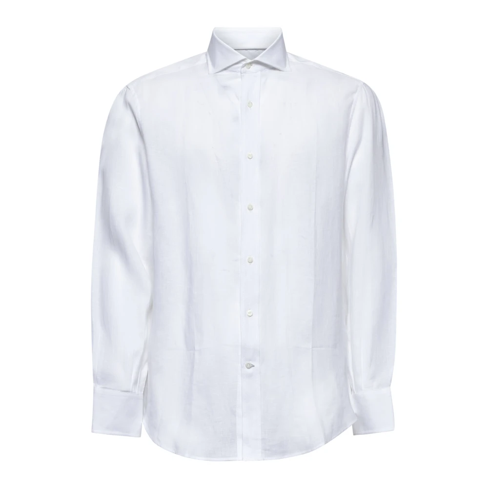 Brunello Cucinelli Men's White Formal Shirts, 2XL, Mm6840028-C001 Shirt