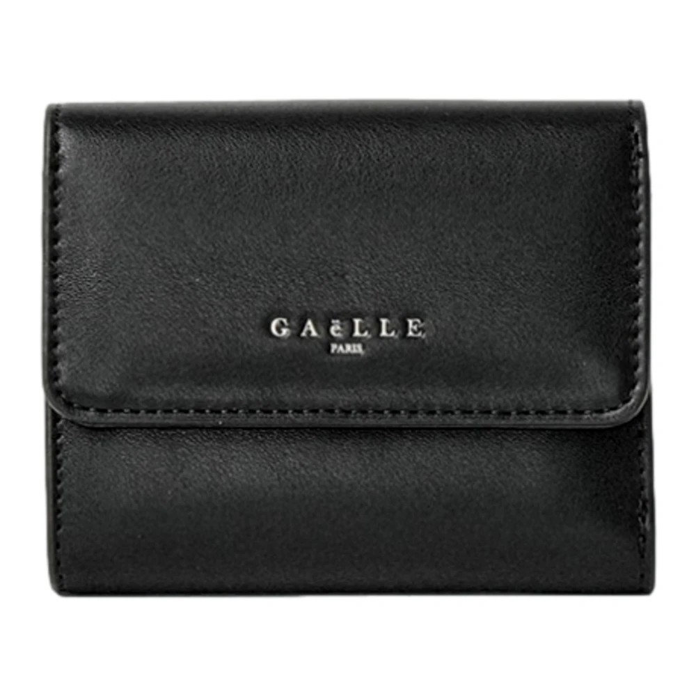 Gaëlle Paris Mini Wallet Continental Glad Eco-Leer Zwart Black Dames