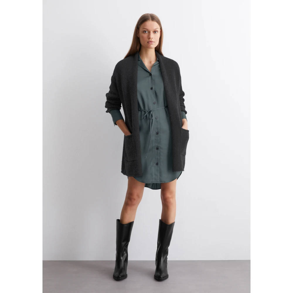 Marc O'Polo Oversized open-front cardigan Gray Dames