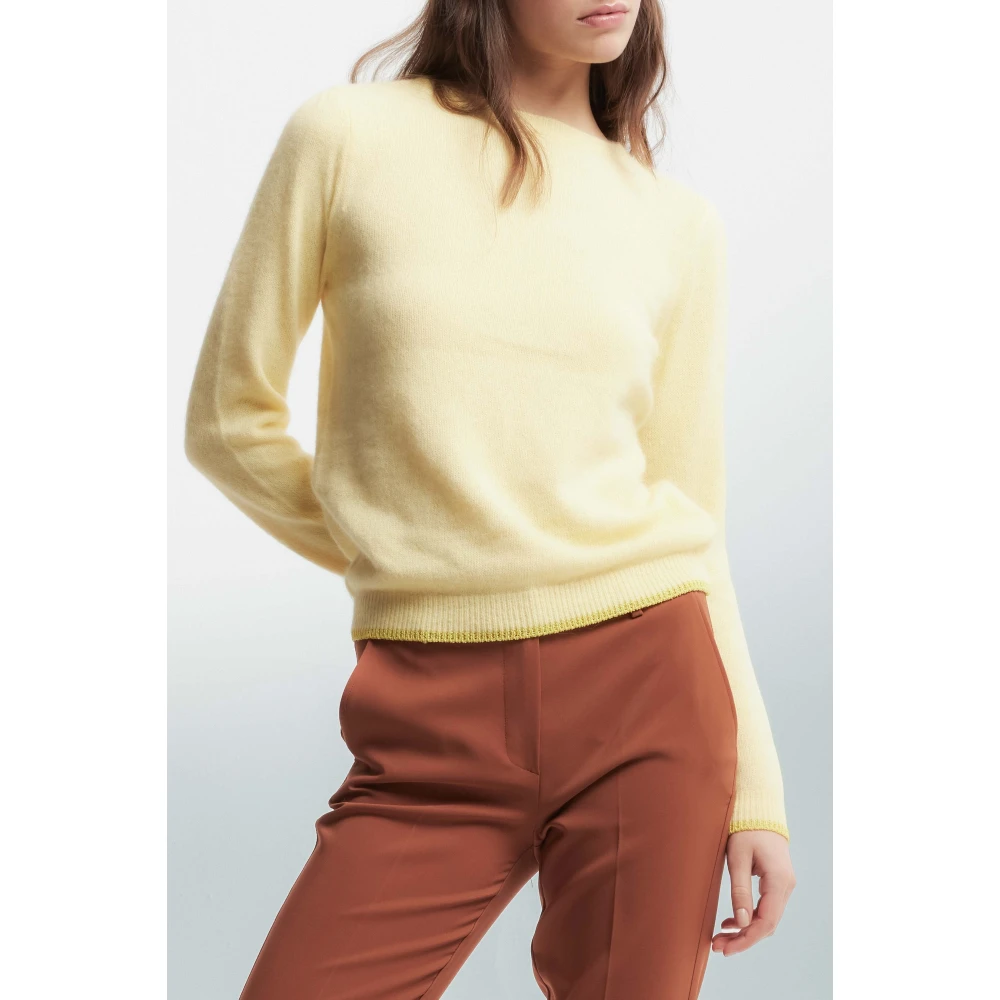 Kocca Minimalistische Woltrui Yellow Dames