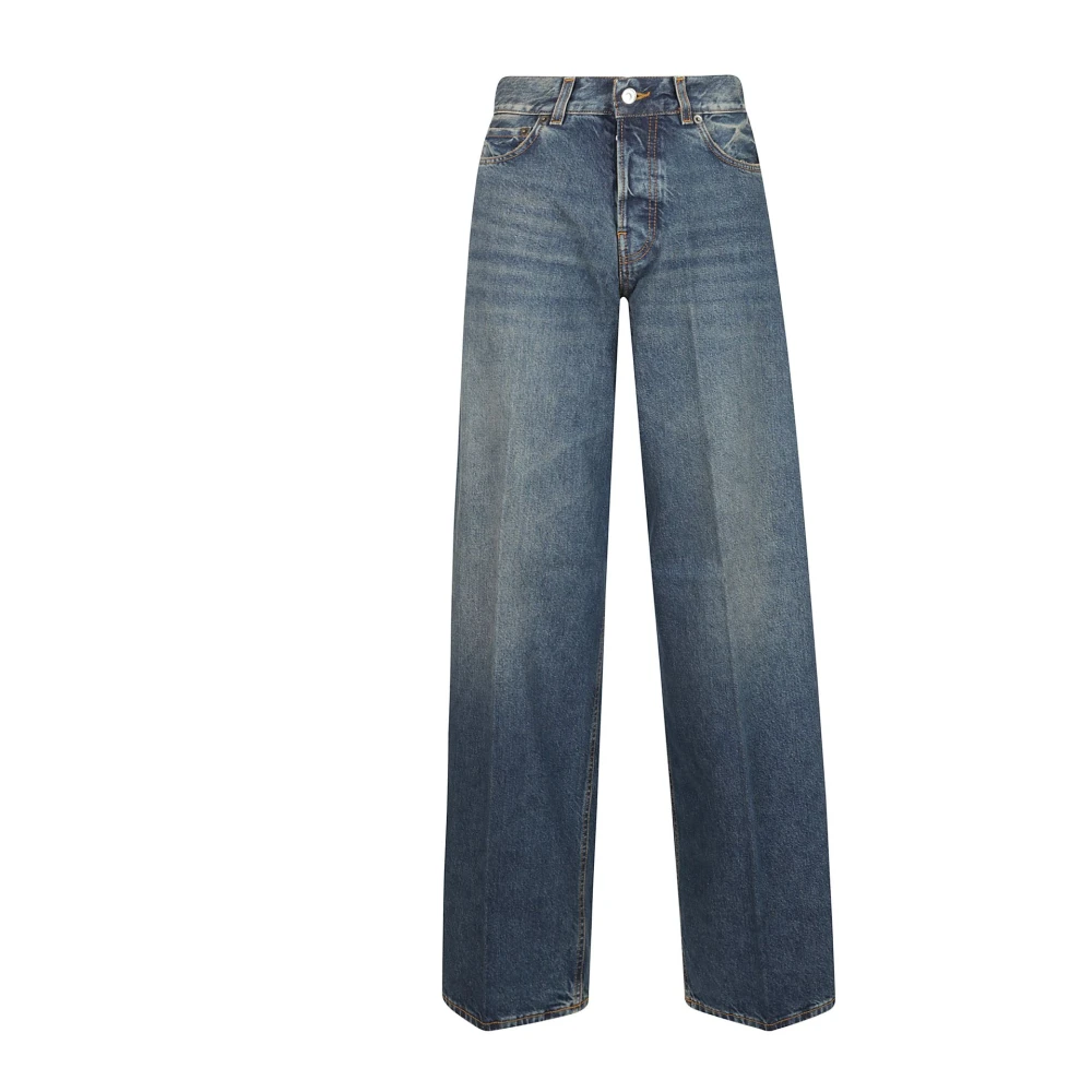 Haikure Bethany Wide Jeans Blue Dames