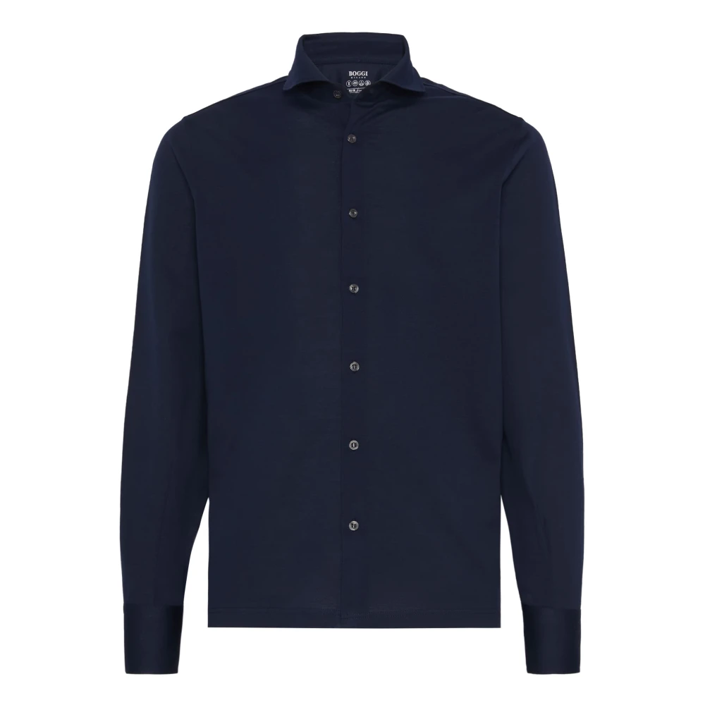 Boggi Milano Herren Blau Shirts, Lgröße: