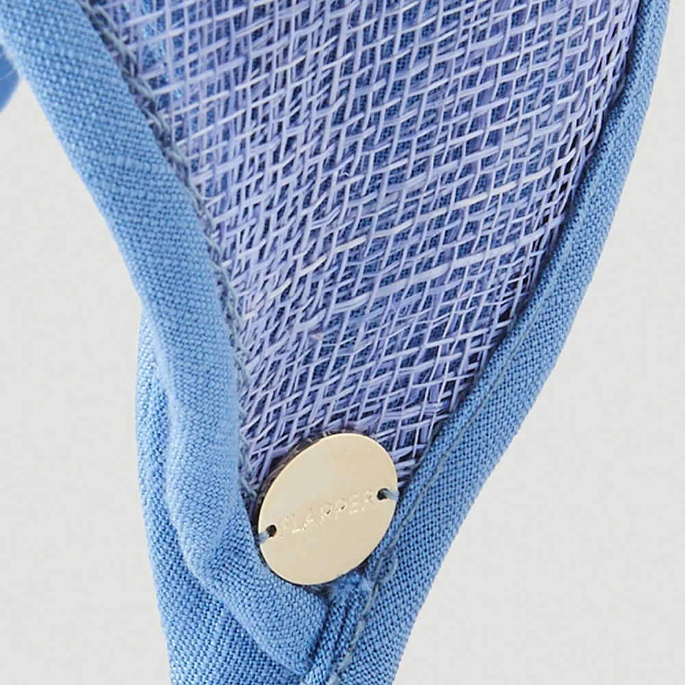 Flapper Geknoopte Hoofdband met Contrastbies Blue Dames