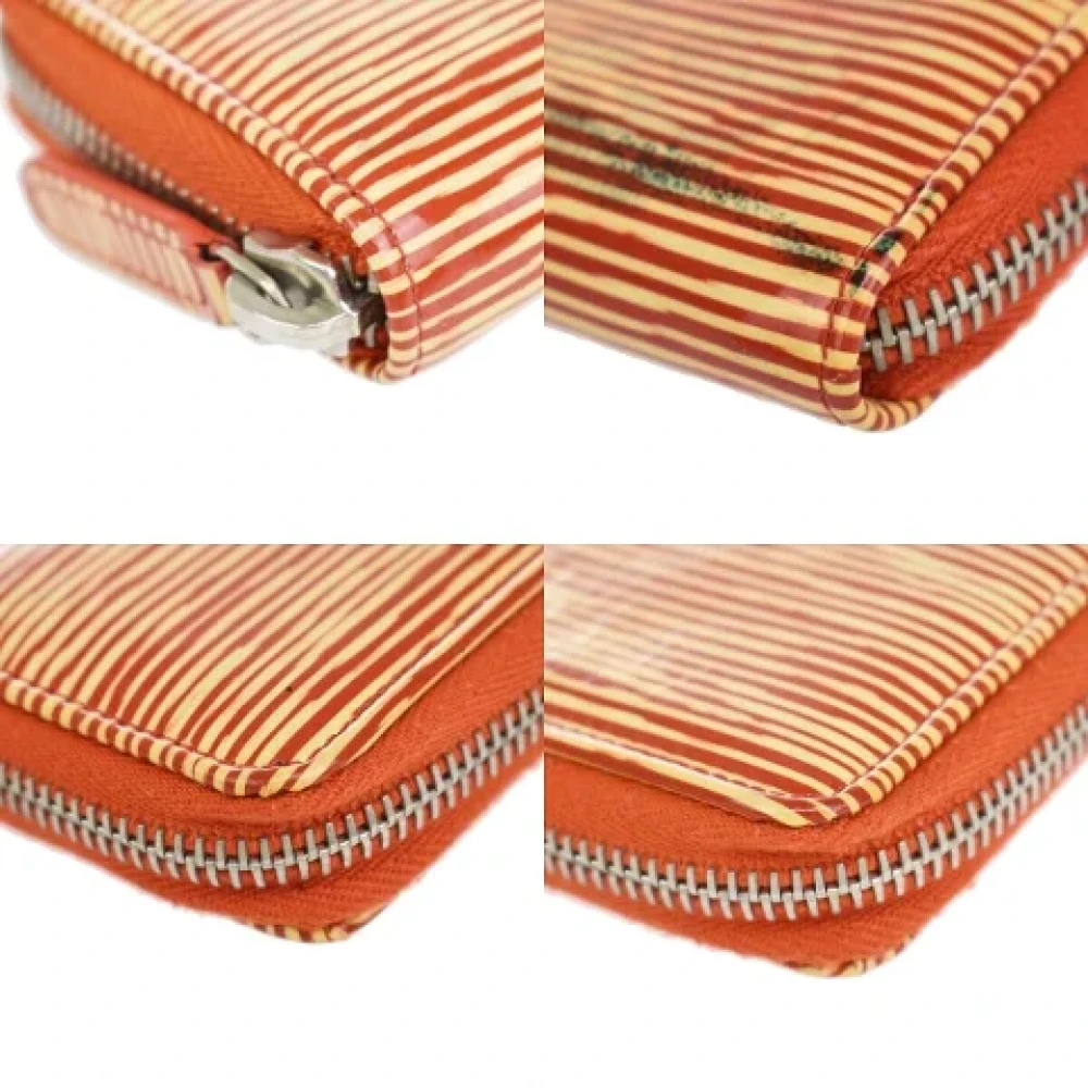 Chanel Vintage Pre-owned Leather wallets Orange Dames